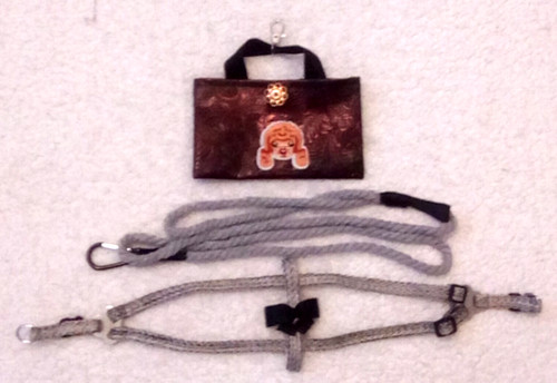 Small dog harness - x, lead